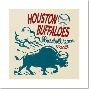 Defunct Houston Buffaloes Baseball Team 1928 Posters and Art